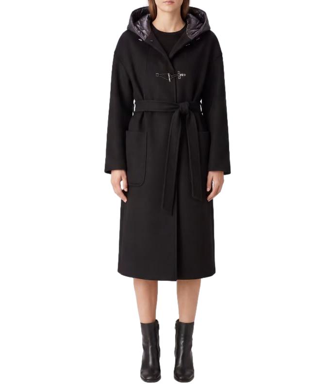 Fay Toggle Coat Vestaglia Db Front Stac nero