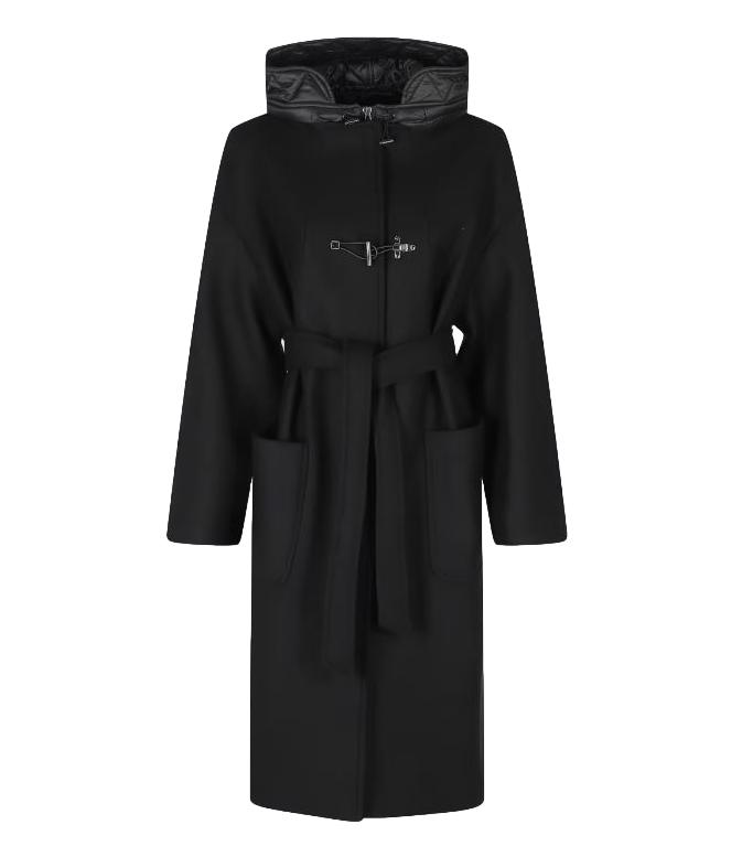 Fay Toggle Coat Vestaglia Db Front Stac nero