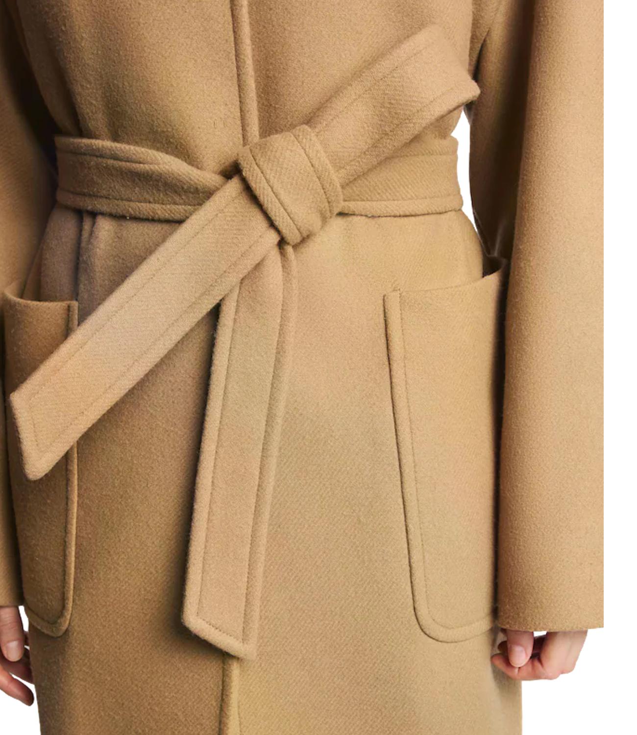 Fay cappotto in panno e cashmere cammello donna