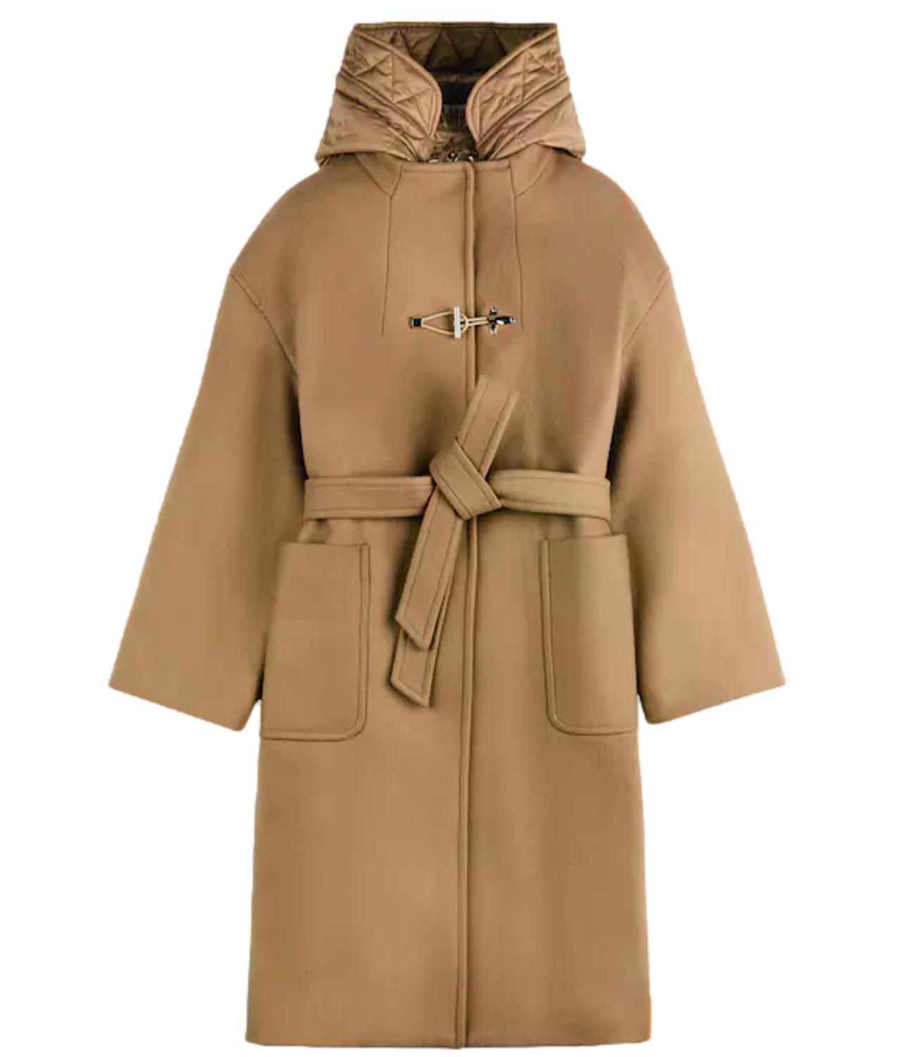 Fay cappotto in panno e cashmere cammello donna