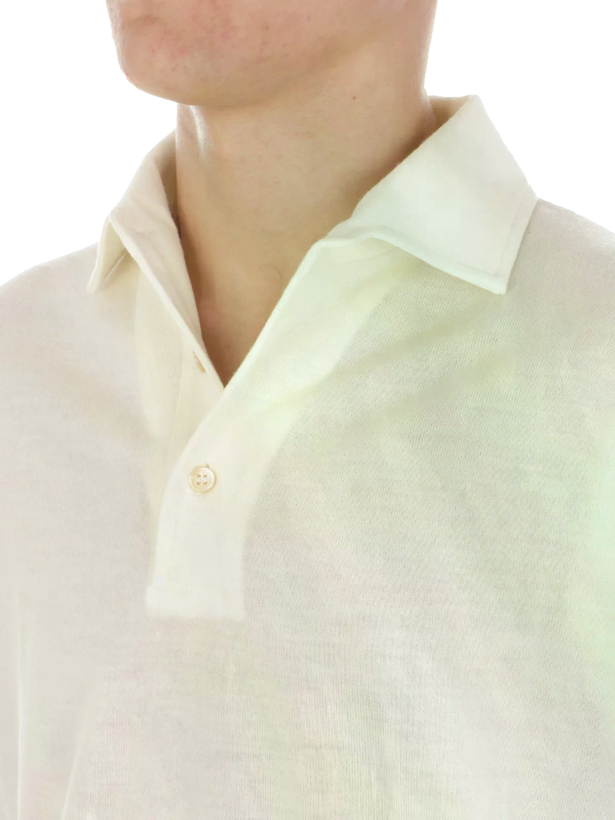 Polo Filippo De Laurentiis Collo Con Paramontura Latte