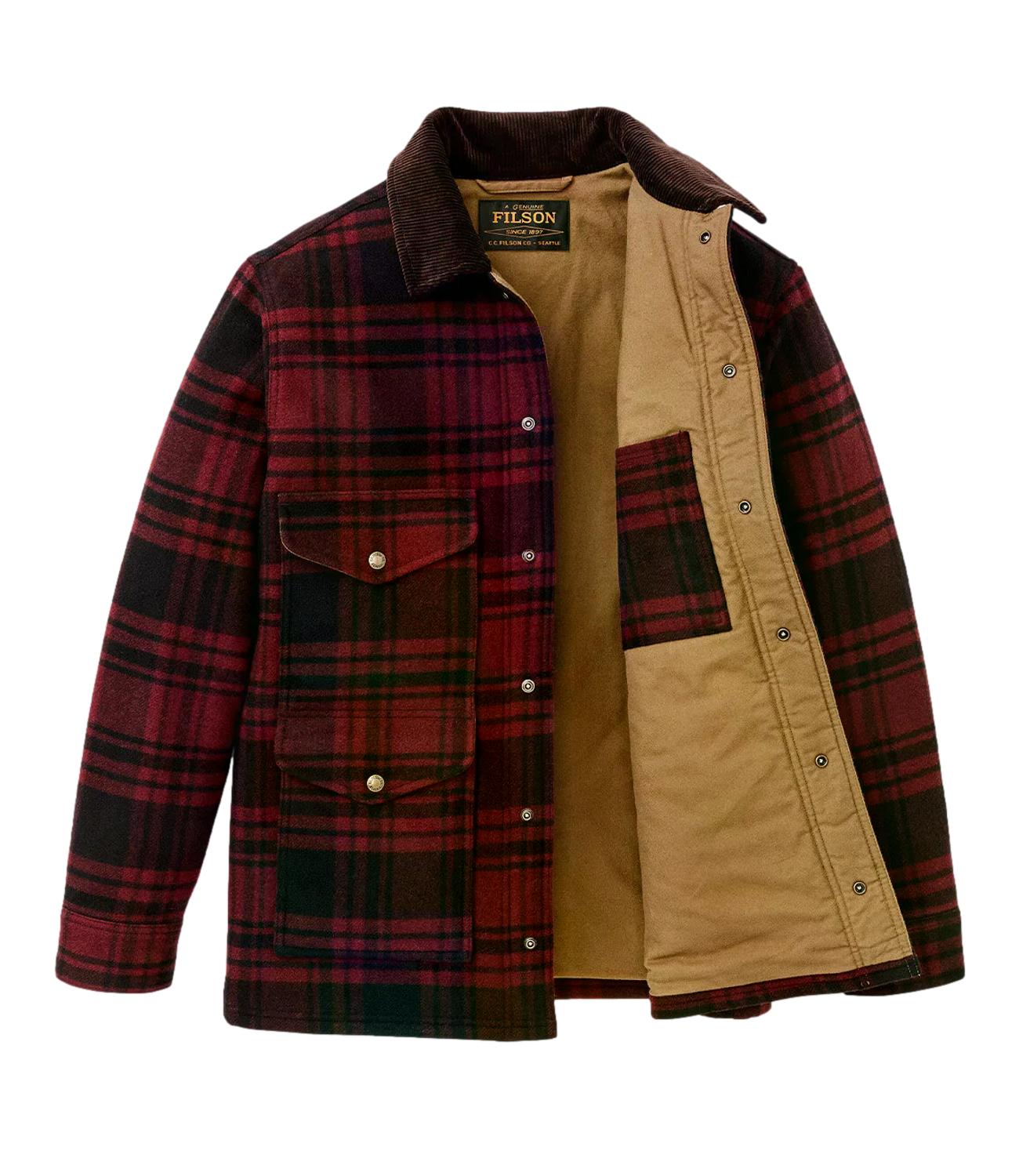 Giacca Filson Spokane Insulated Cruiser port black plaid