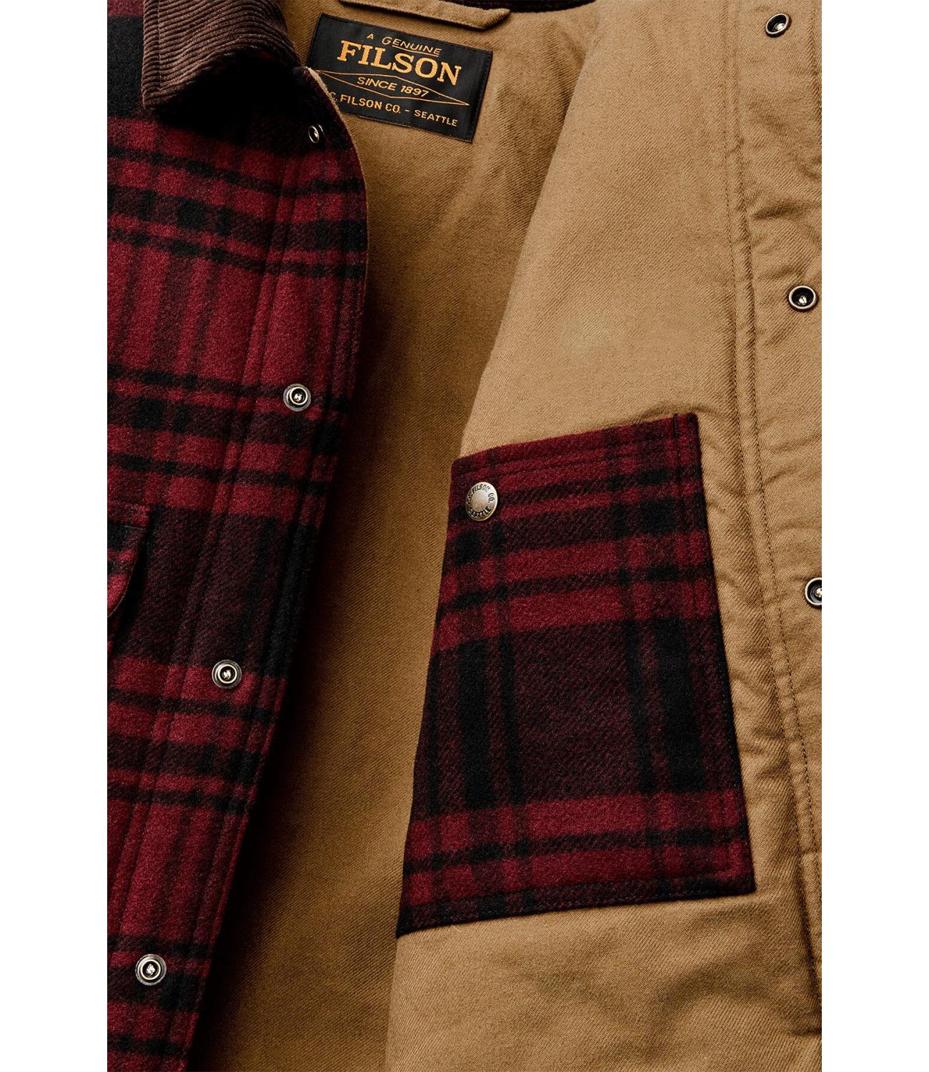 Giacca Filson Spokane Insulated Cruiser port black plaid