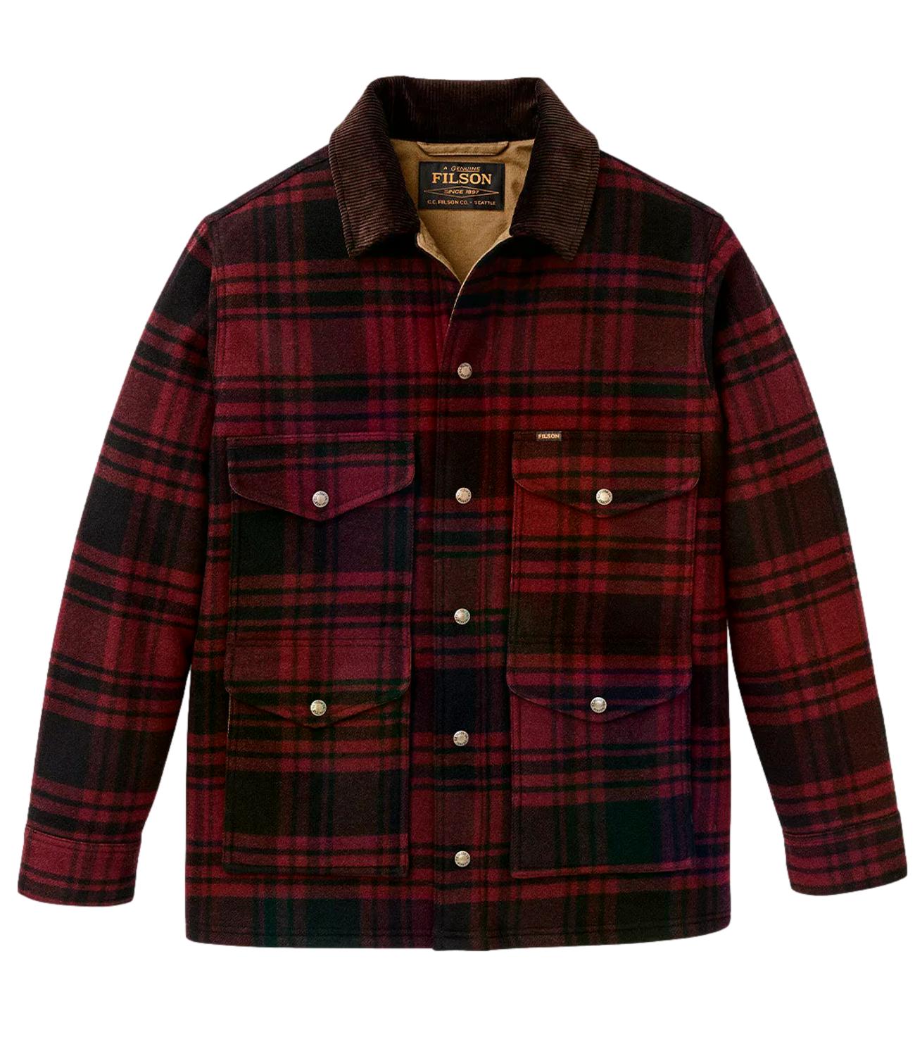 Giacca Filson Spokane Insulated Cruiser port black plaid