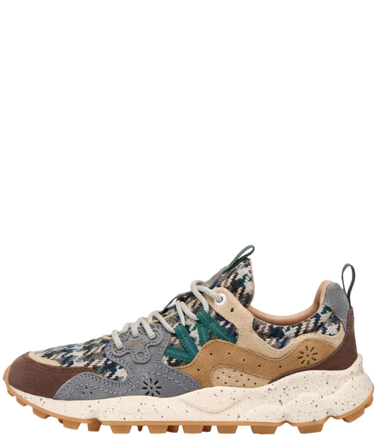 Flower Mountain Sneakers YAMANO 3 Brown/Anthracite/Cuoio Donna