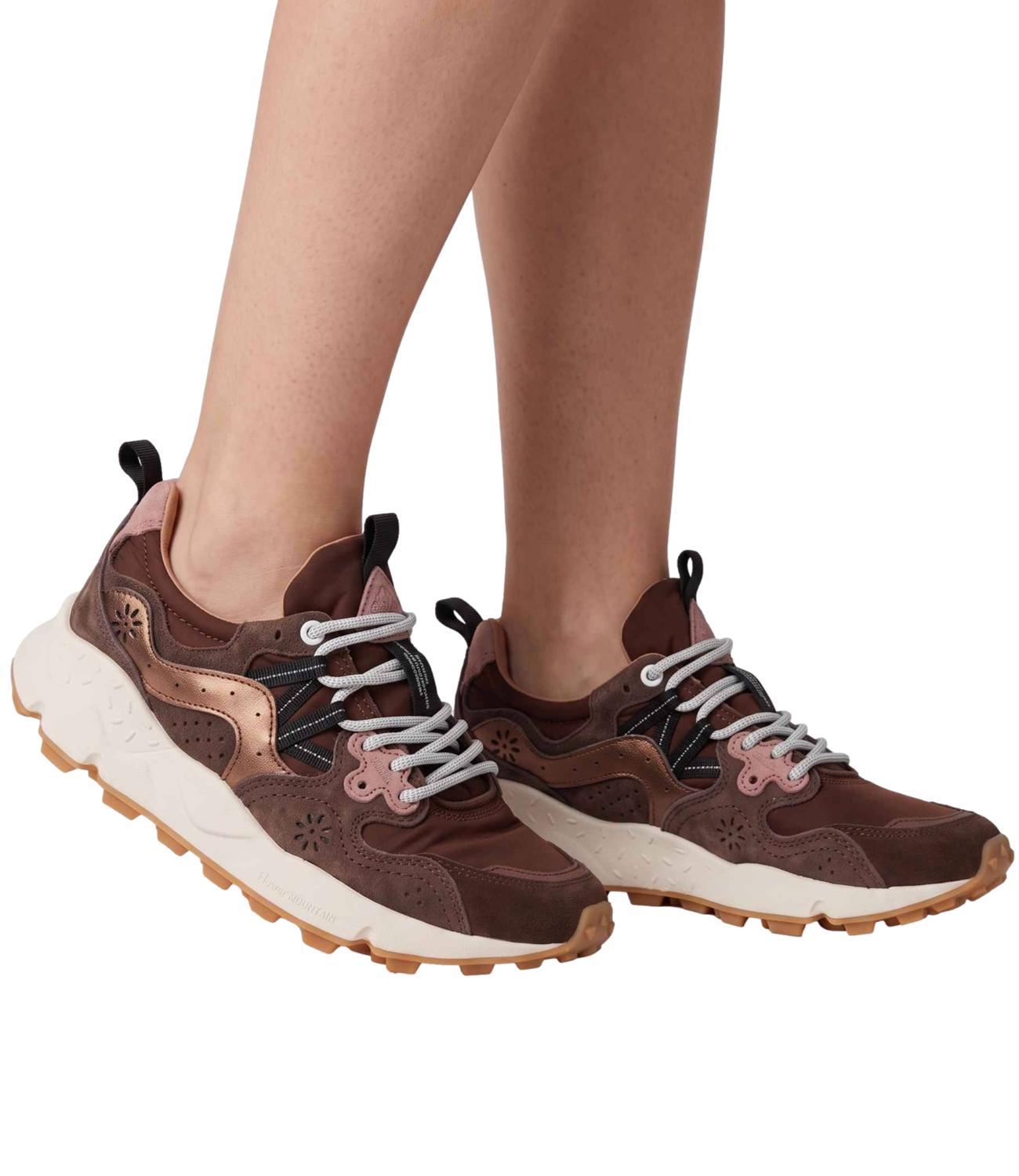Flower Mountain Sneakers YAMANO 3 Brown/Bronze/Pink Donna