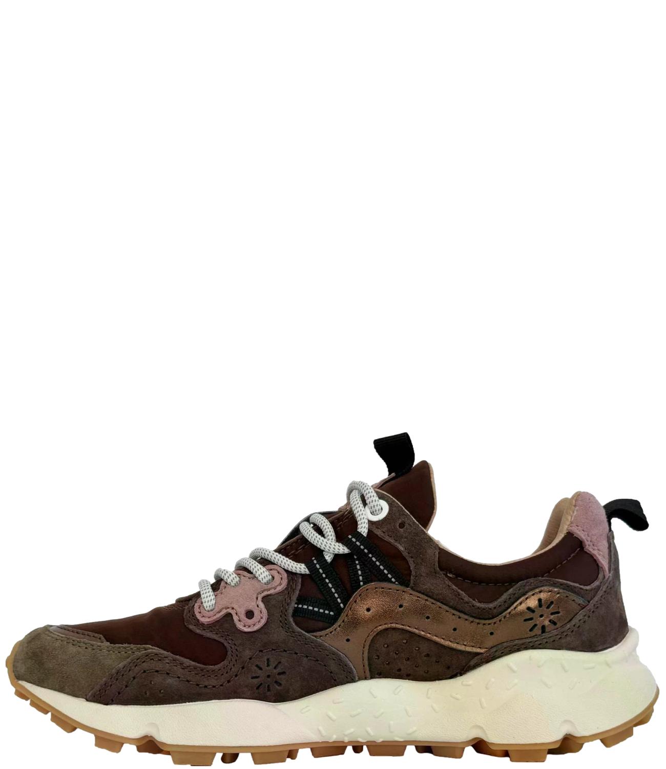 Flower Mountain Sneakers YAMANO 3 Brown/Bronze/Pink Donna