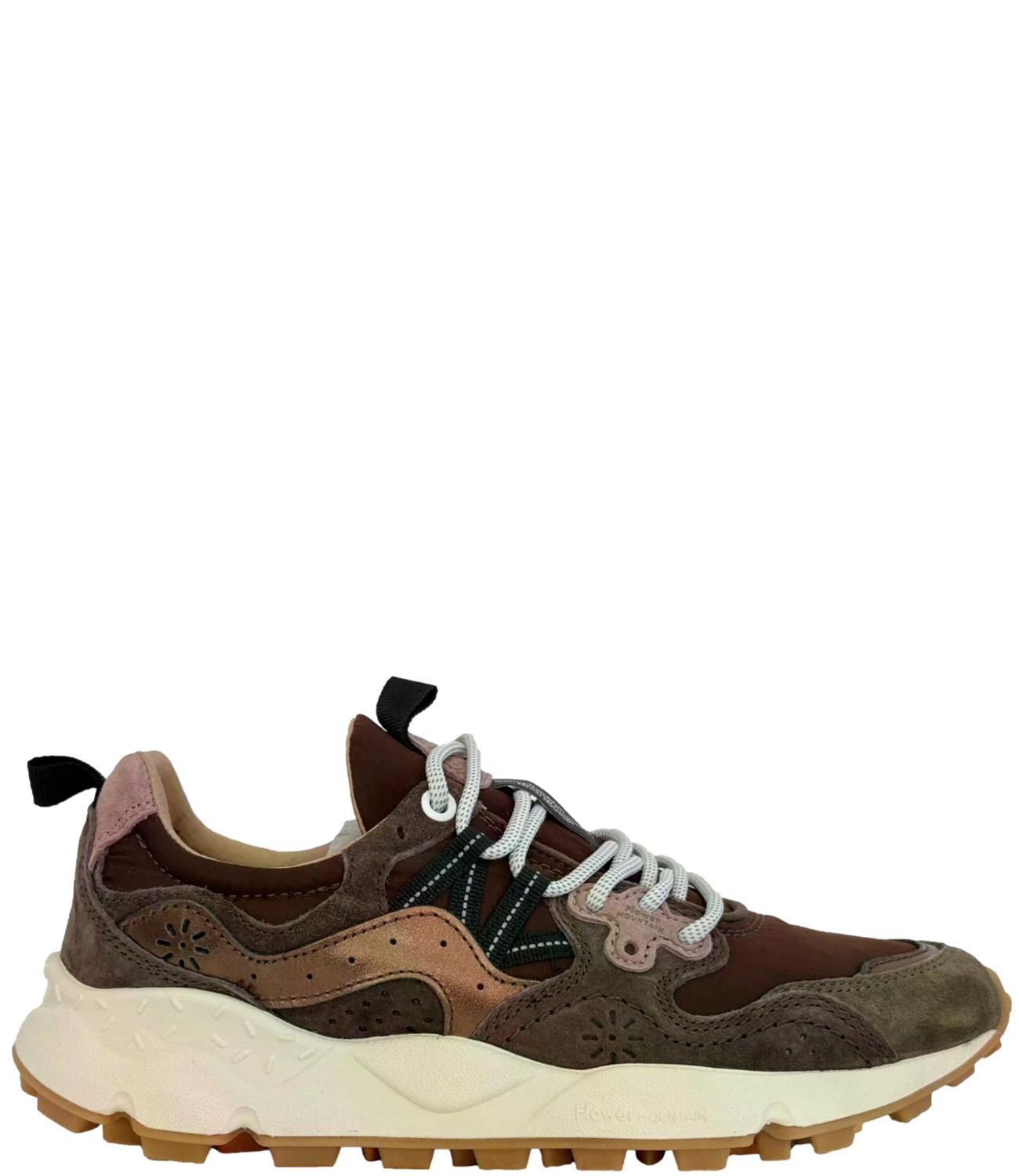 Flower Mountain Sneakers YAMANO 3 Brown/Bronze/Pink Donna