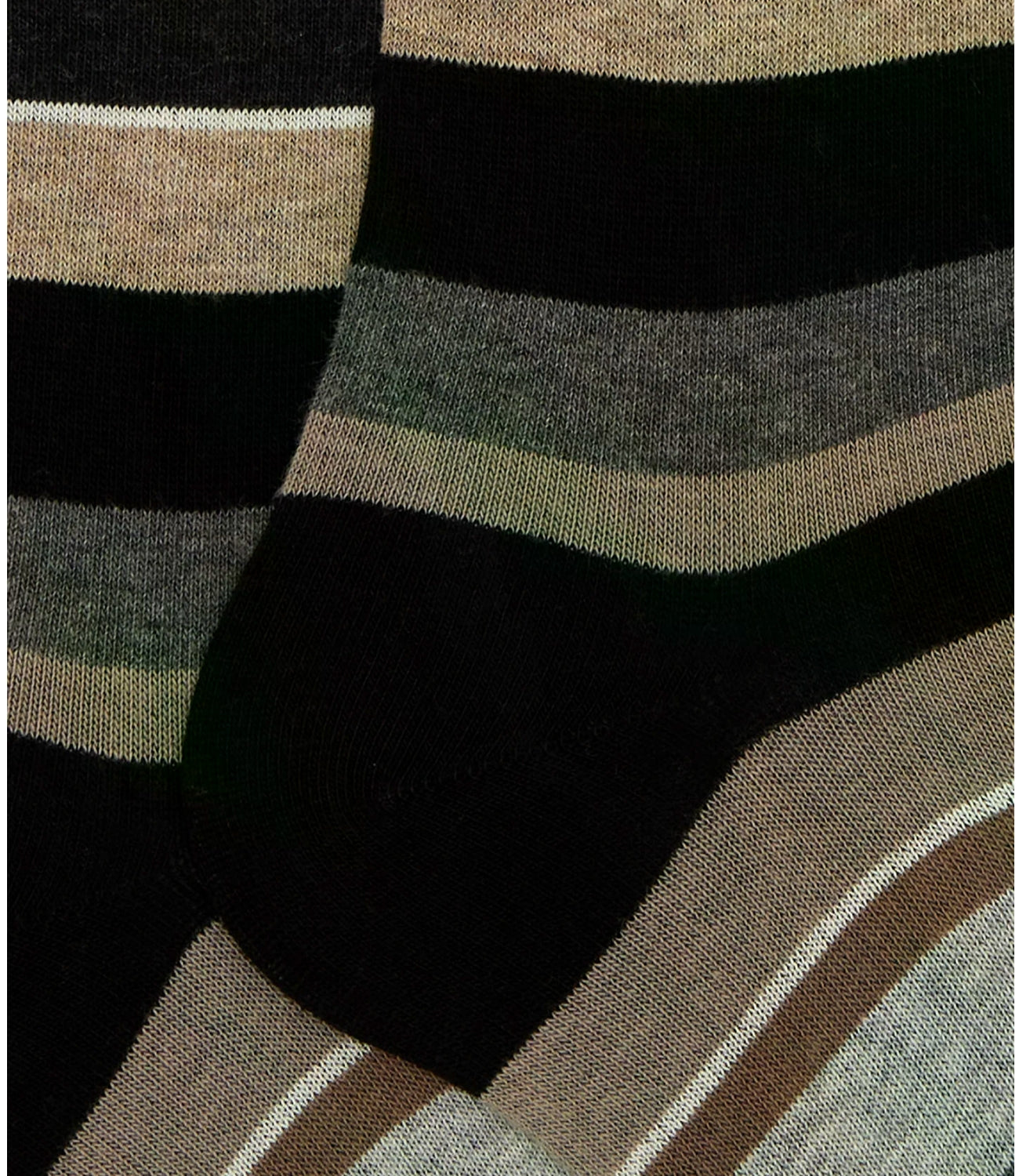 Gallo Calze uomo nero righe multicolor