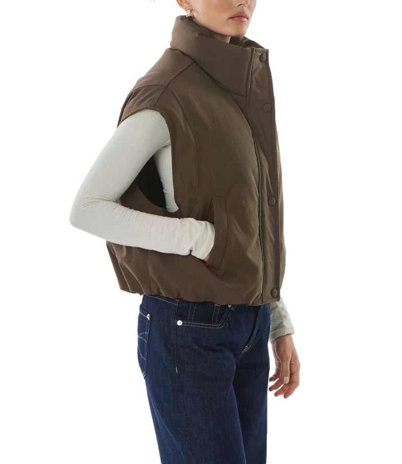 Giovanni Paris Gilet Lyora Marrone Donna