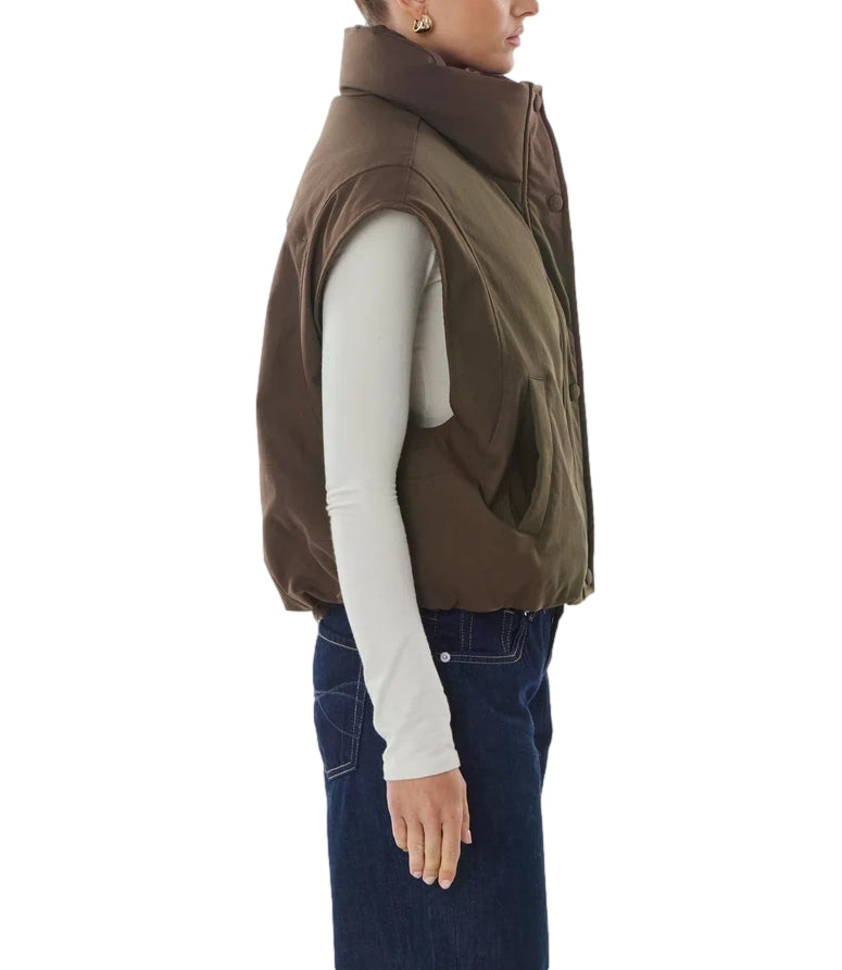 Giovanni Paris Gilet Lyora Marrone Donna