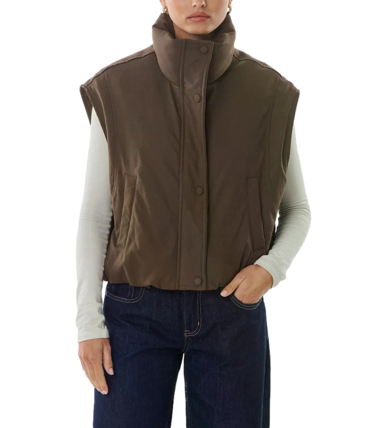 Giovanni Paris Gilet Lyora Marrone Donna