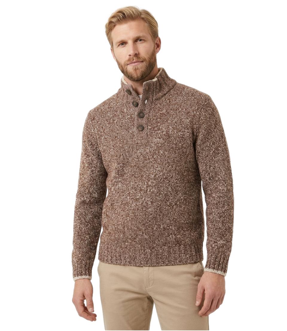 Gran Sasso pullover Tre bottoni melange