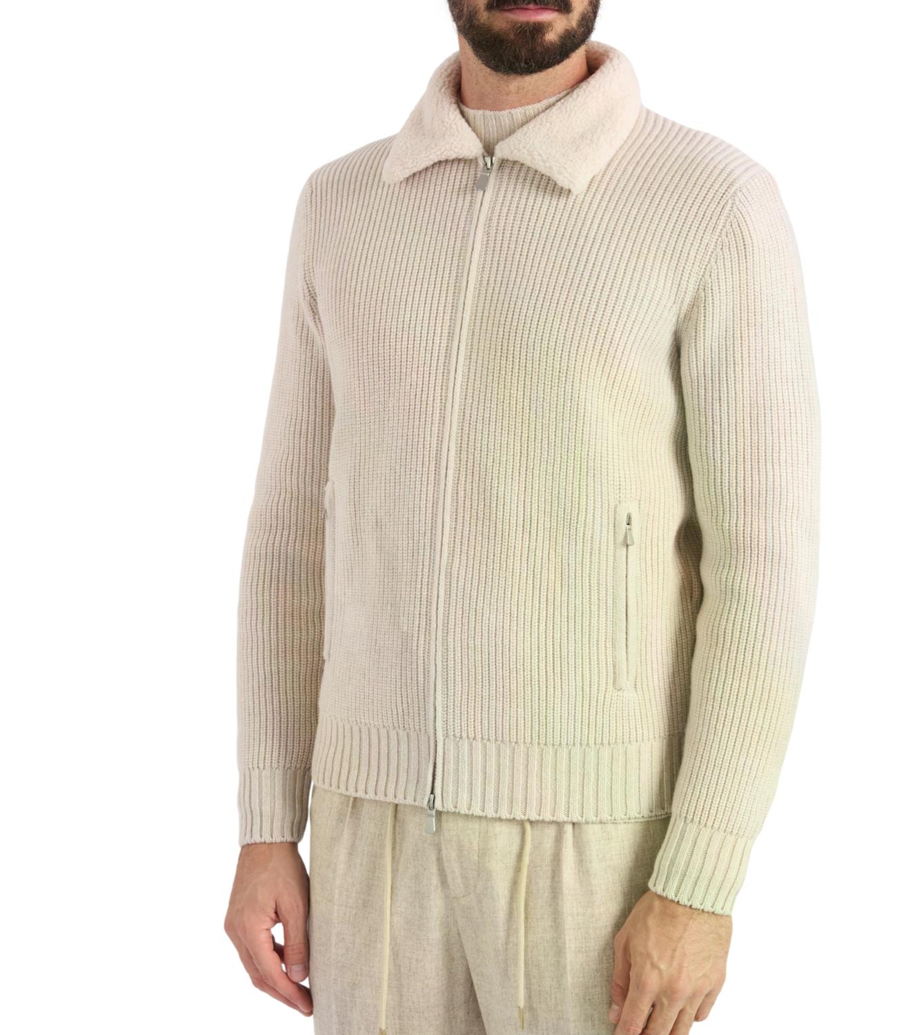 GIUBBINO M/L ZIP 100% WV + TESSUTO 80% PL 20% C
