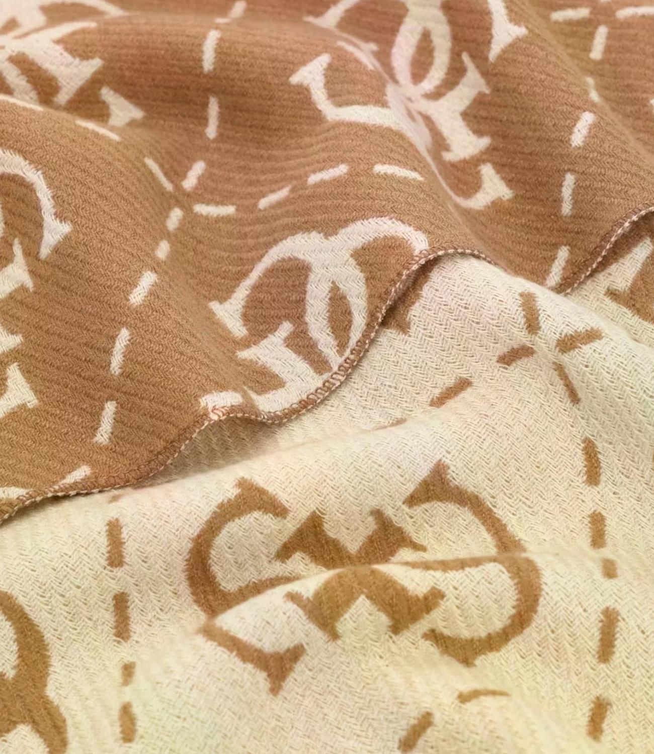Guess Sciarpa Latte Logo Brown Donna