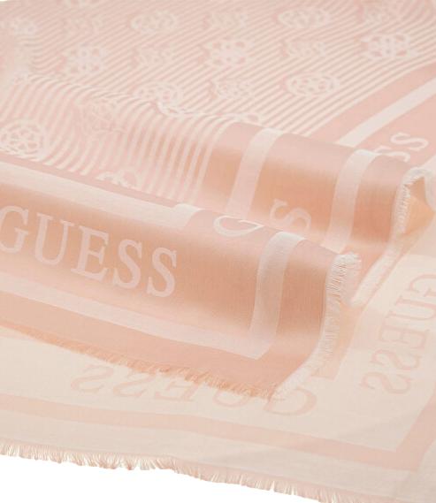Guess Kefiah Ella Logo Rosa Donna