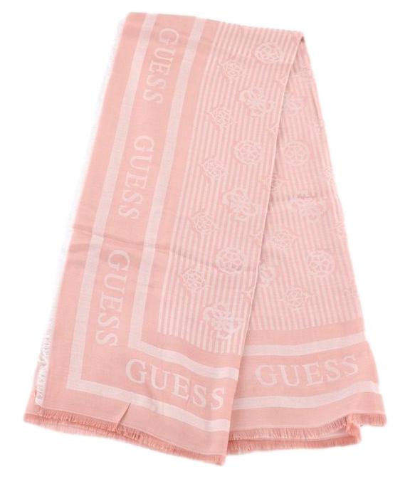 Guess Kefiah Ella Logo Rosa Donna