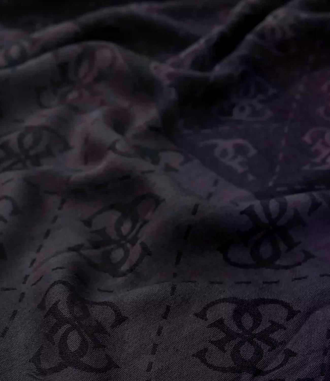 Guess Sciarpa Lindsey Coal Logo Donna