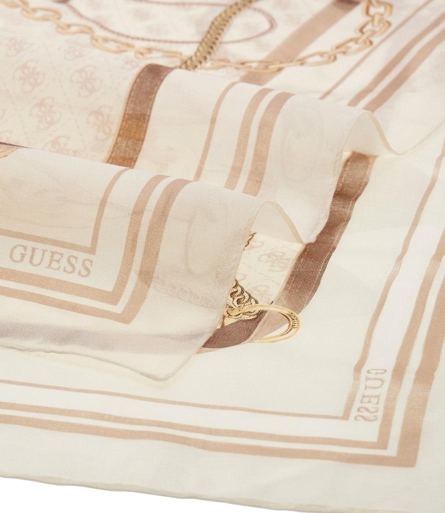 Guess Sciarpa Kefiah Off White Donna
