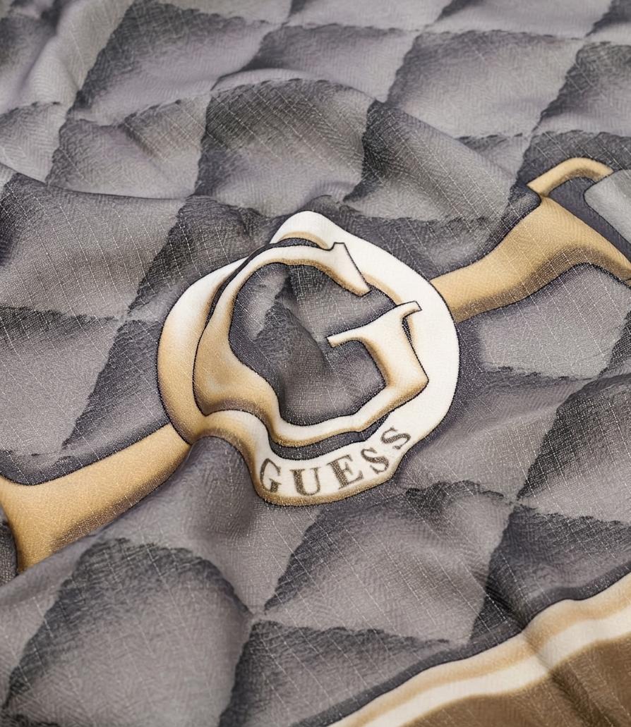 Guess Sciarpa Frances Black Donna