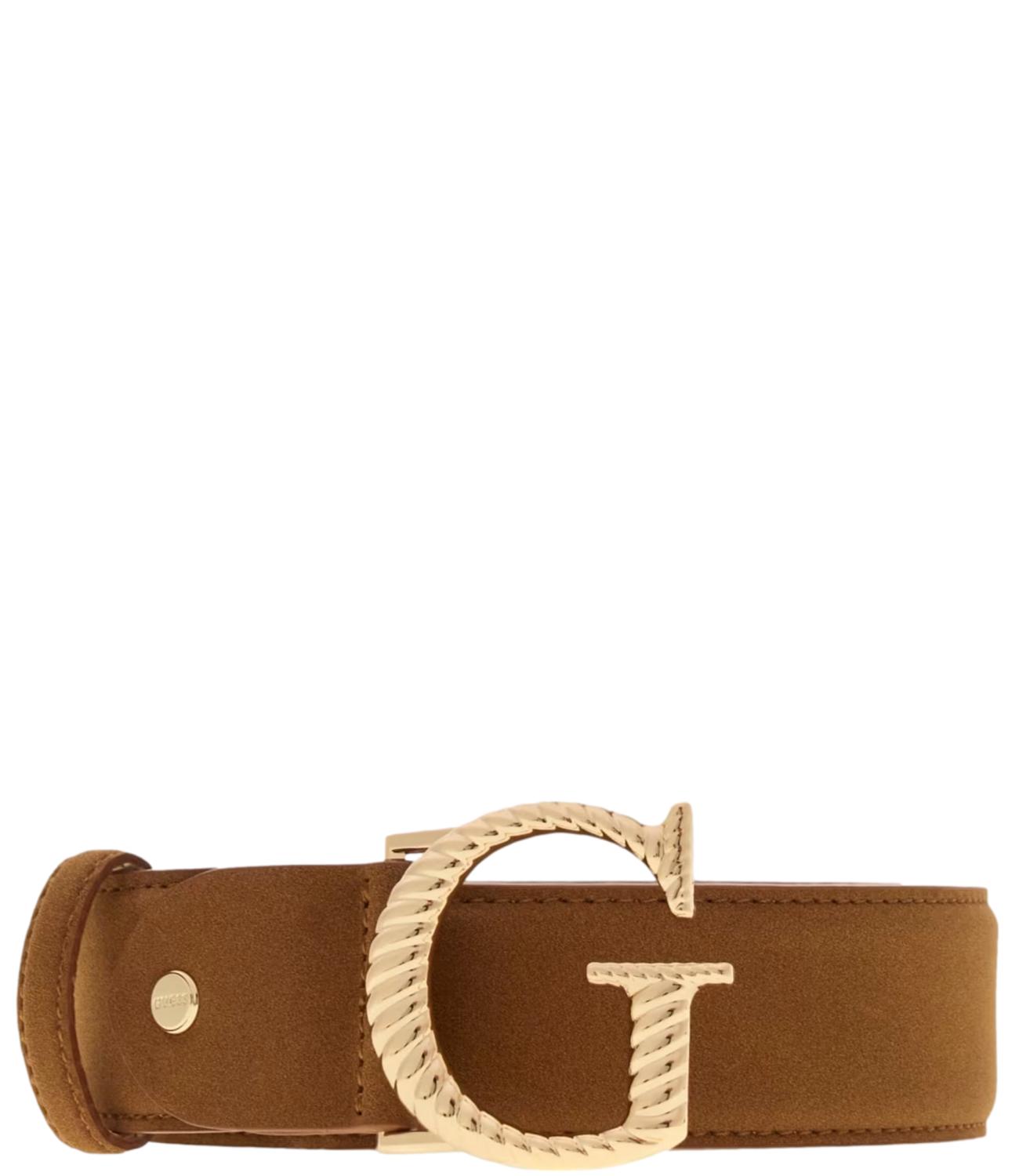 Guess Cintura Logo Cognac Donna