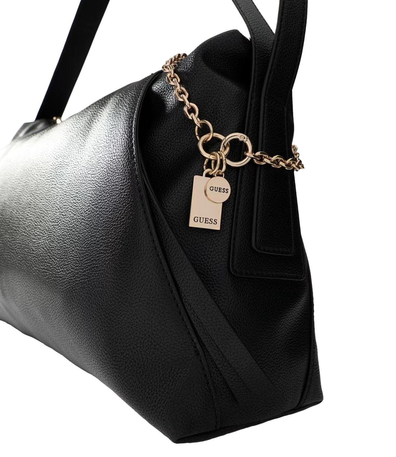 Guess Borsa Devon Large Shoulder Nero Donna