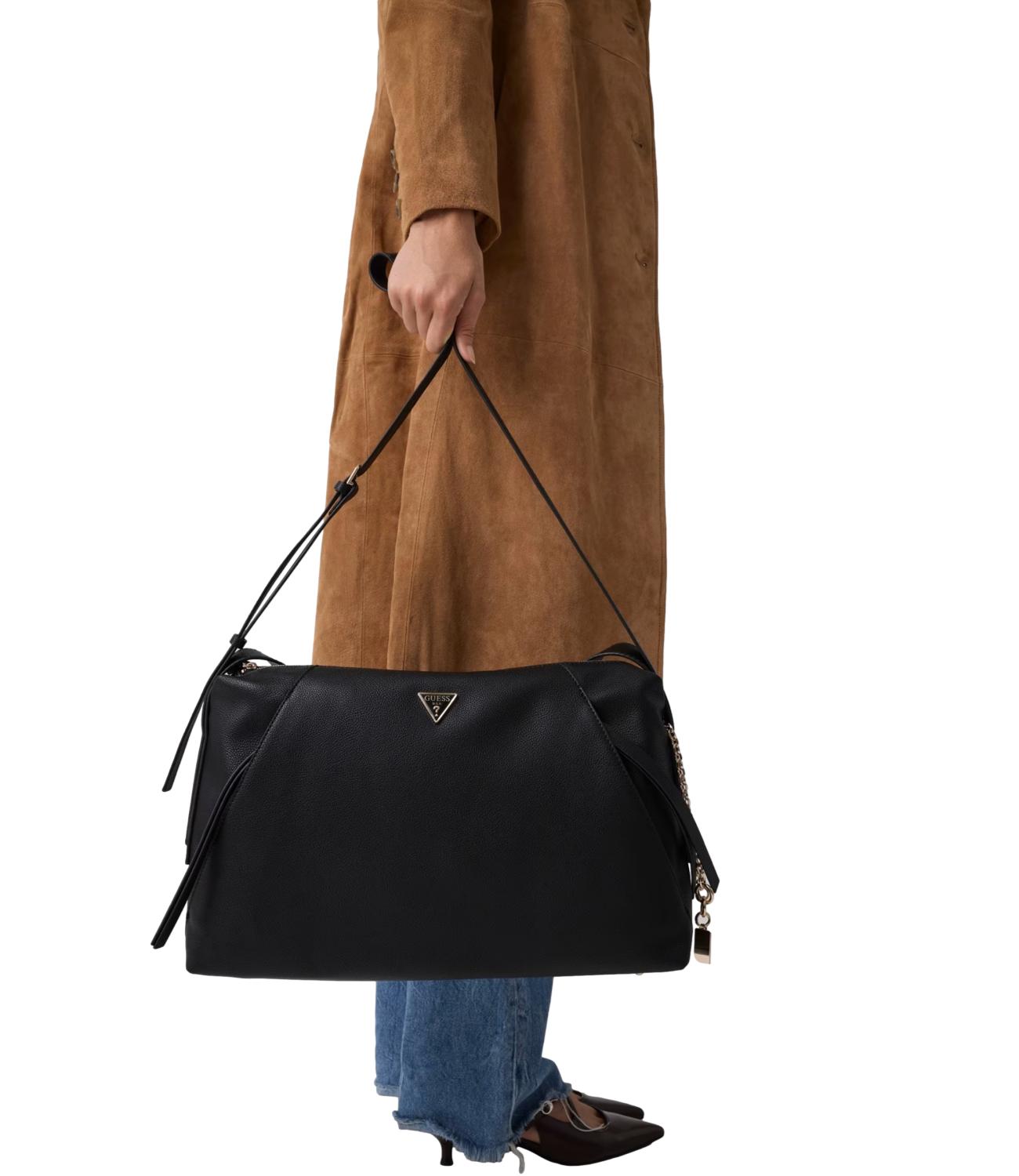 Guess Borsa Devon Large Shoulder Nero Donna