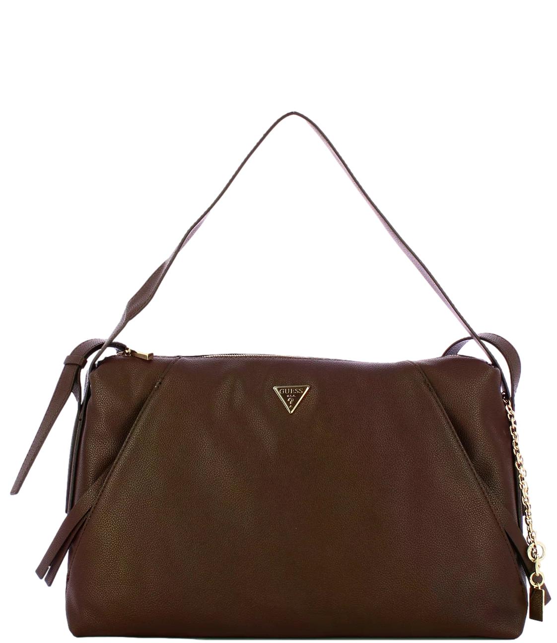 Guess Borsa Devon Large Shoulder Brown Donna