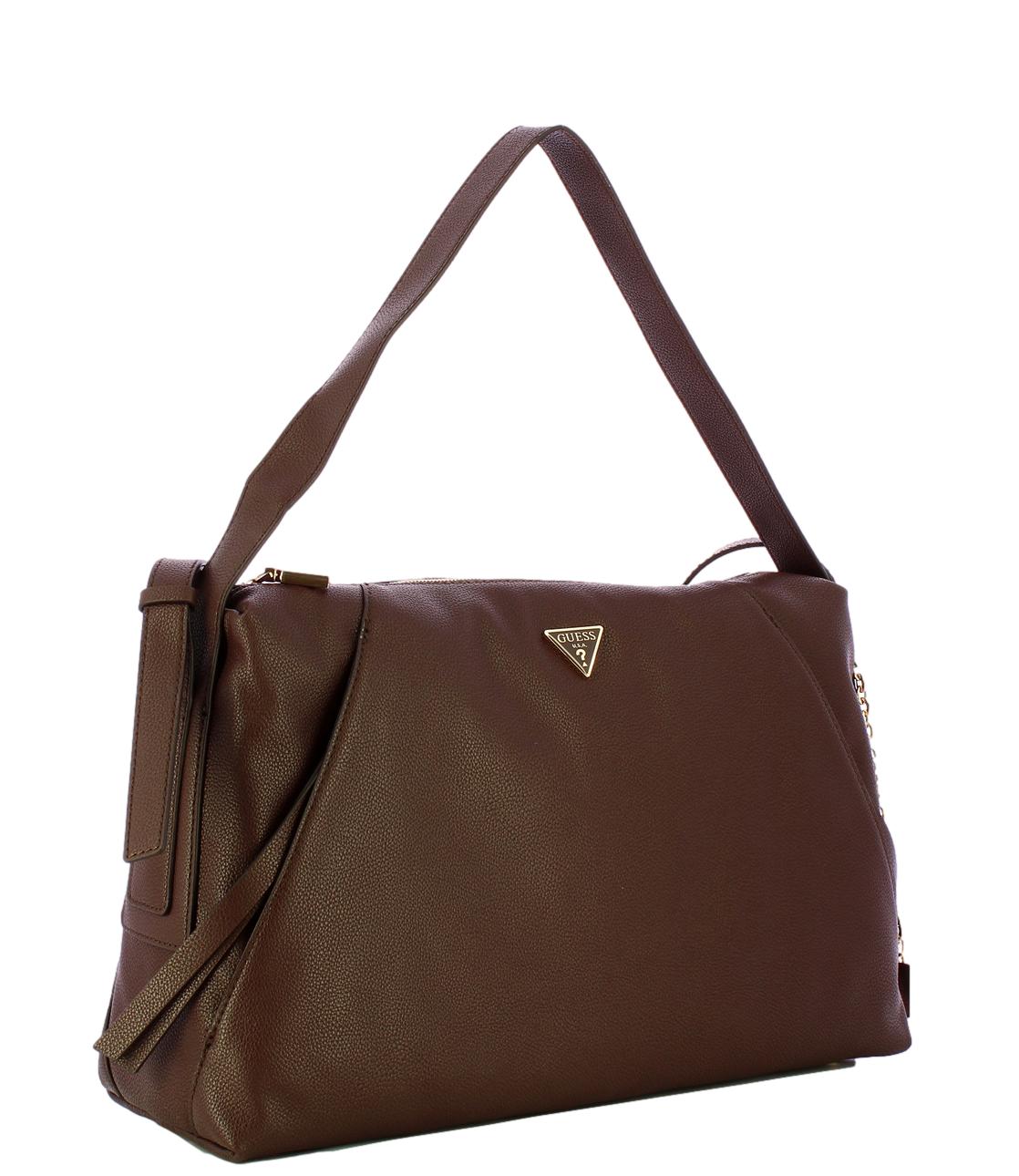 Guess Borsa Devon Large Shoulder Brown Donna
