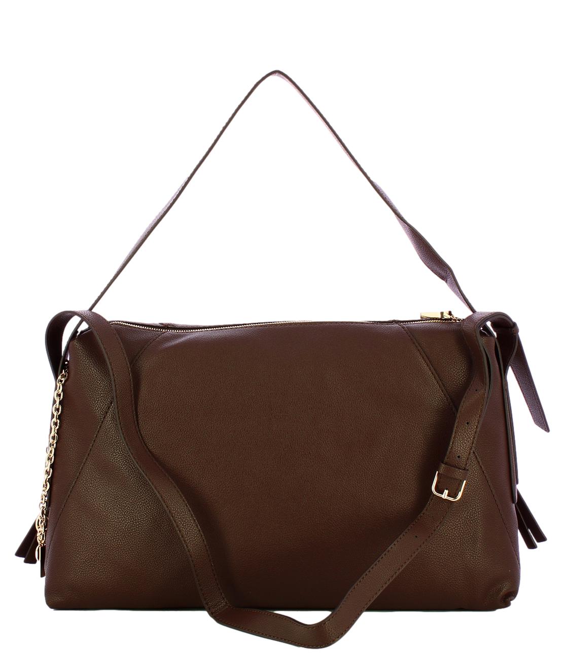Guess Borsa Devon Large Shoulder Brown Donna