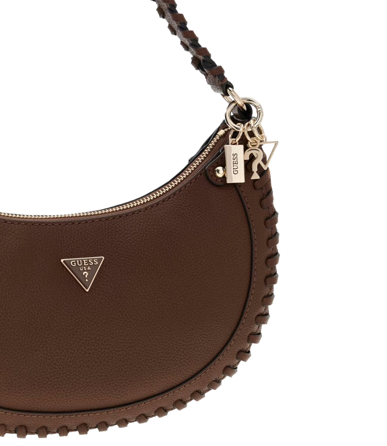 Guess Borsa Petra Hobo Chocolate Donna