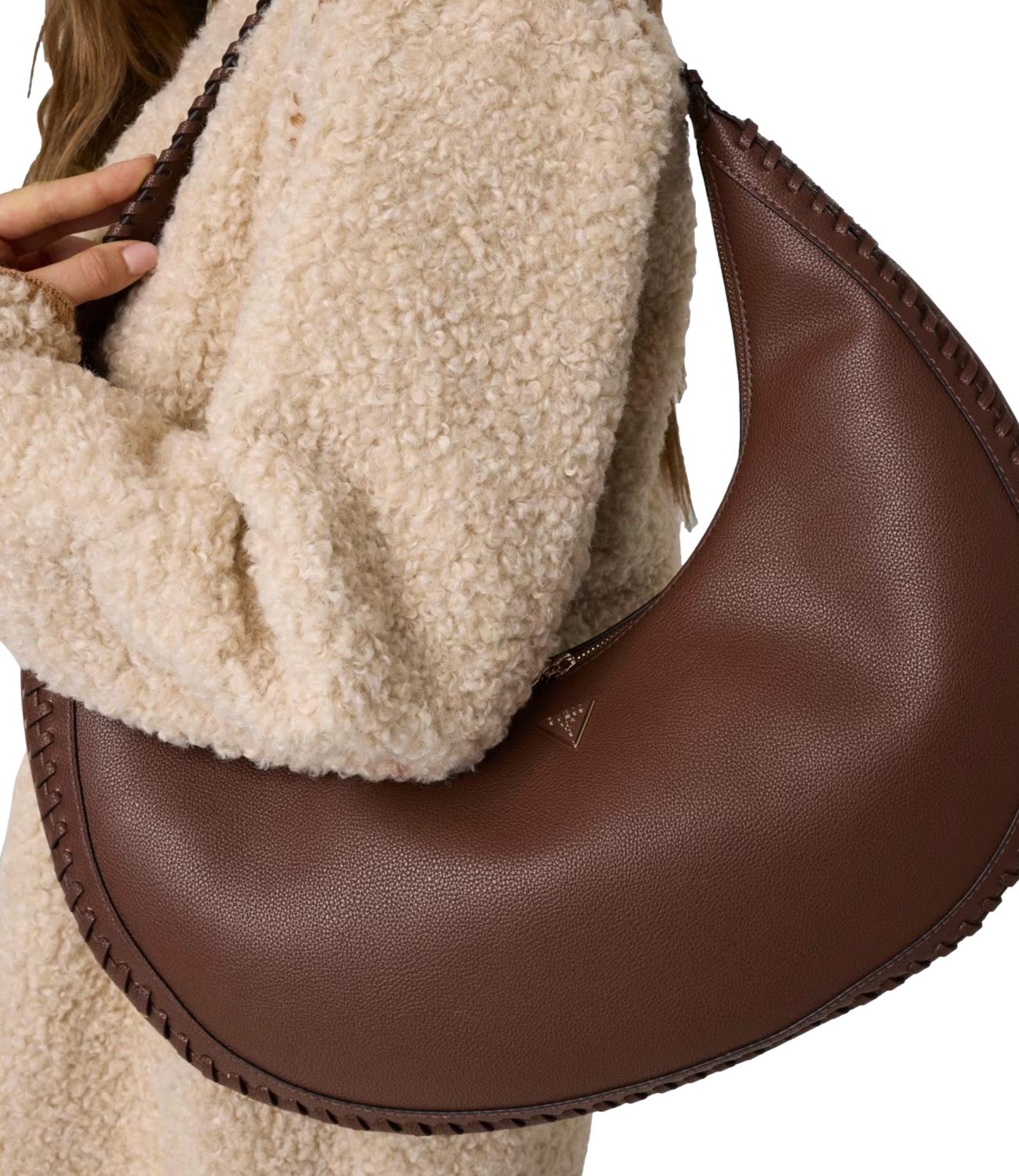 Guess Petra Hobo Grande Chocolate Donna