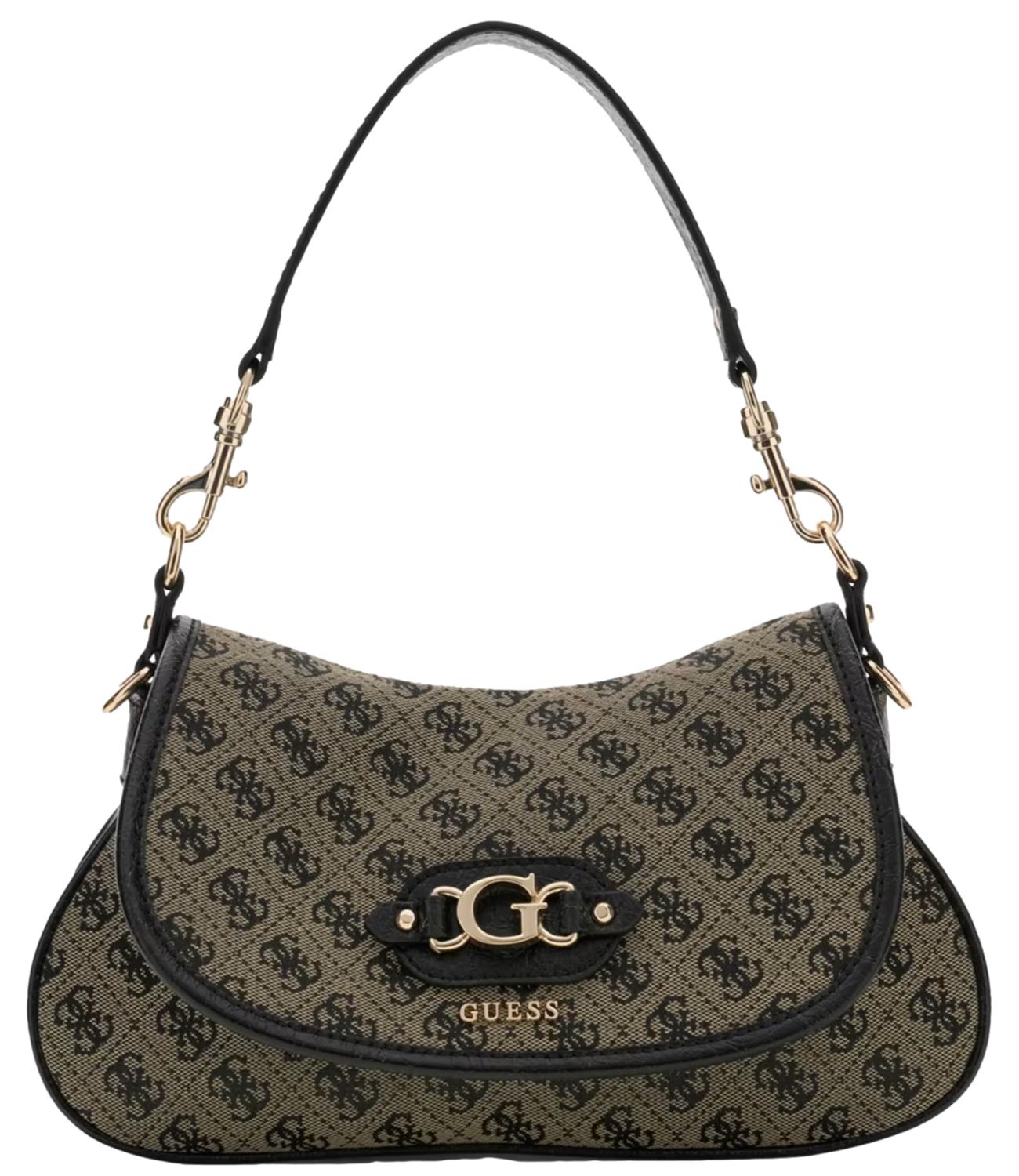 Guess Borsa Samantha Flap Black Logo Donna