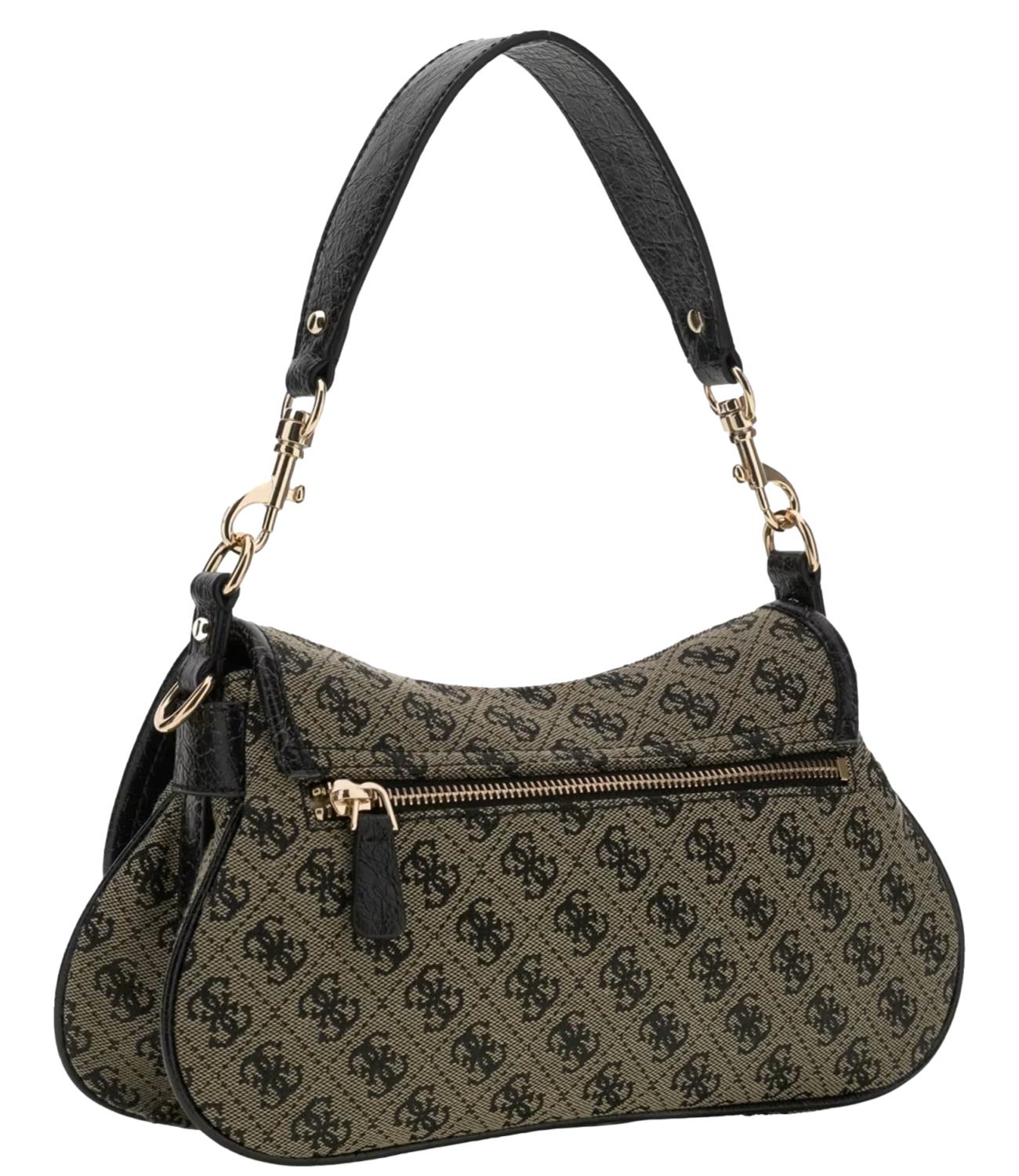 Guess Borsa Samantha Flap Black Logo Donna