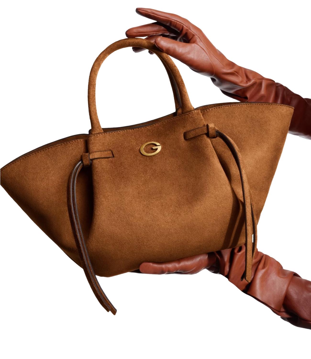 Guess Borsa Allegra Girlfriend Satchel Cognac Donna