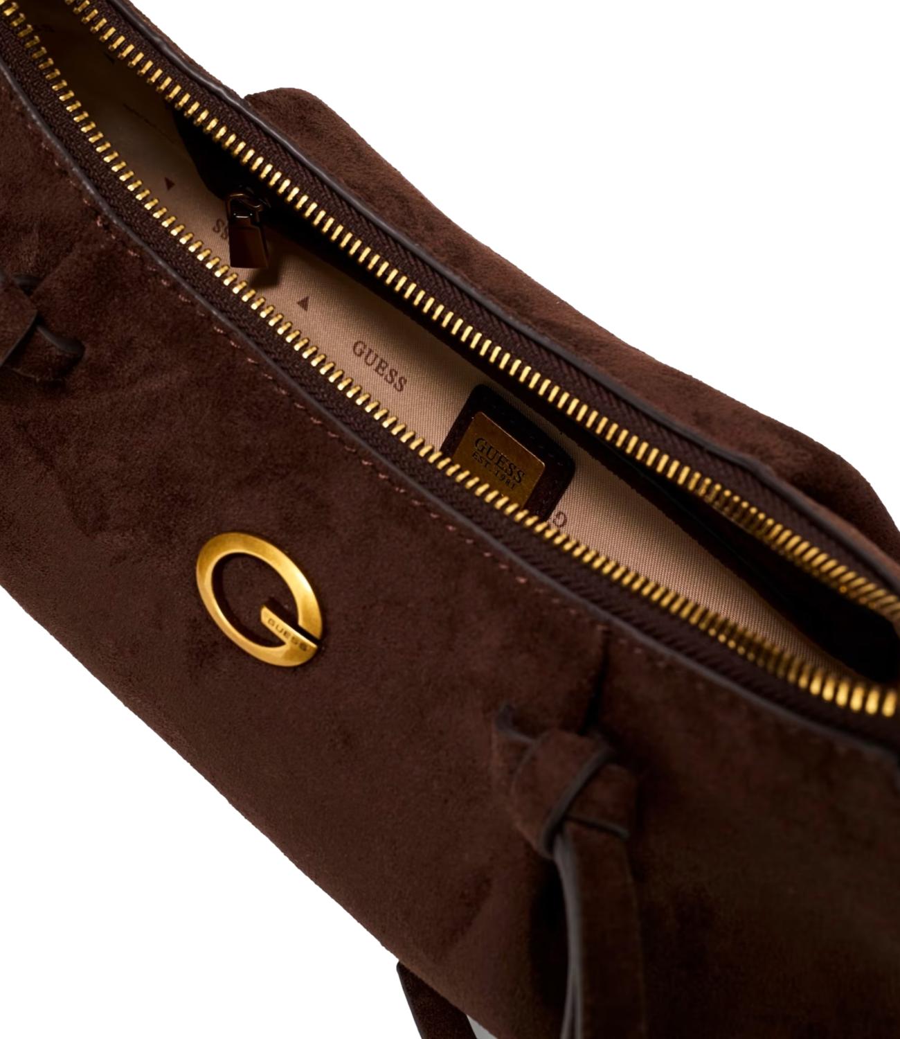 Guess Borsa Allegra Shoulder Espresso Donna