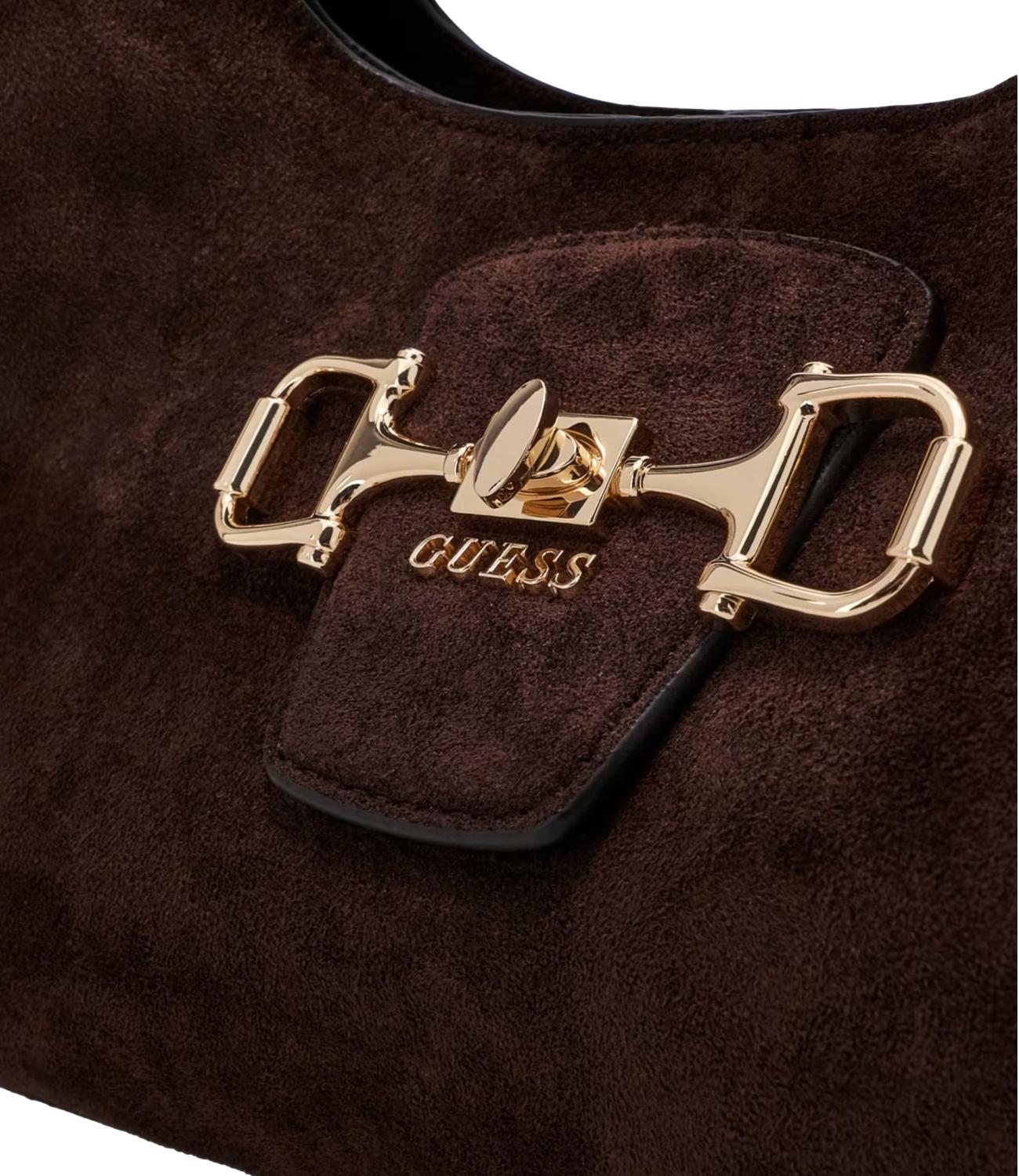 Guess Borsa Sunset Small Hobo Espresso Donna