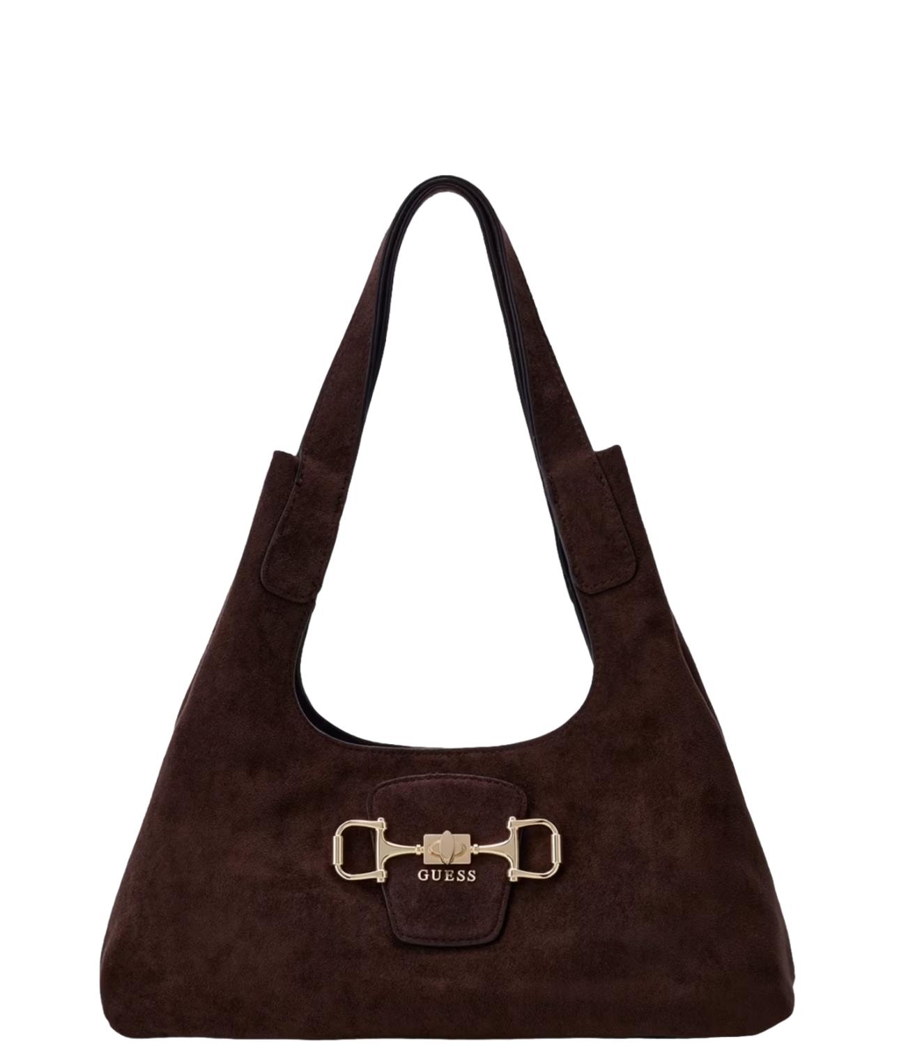 Guess Borsa Sunset Small Hobo Espresso Donna