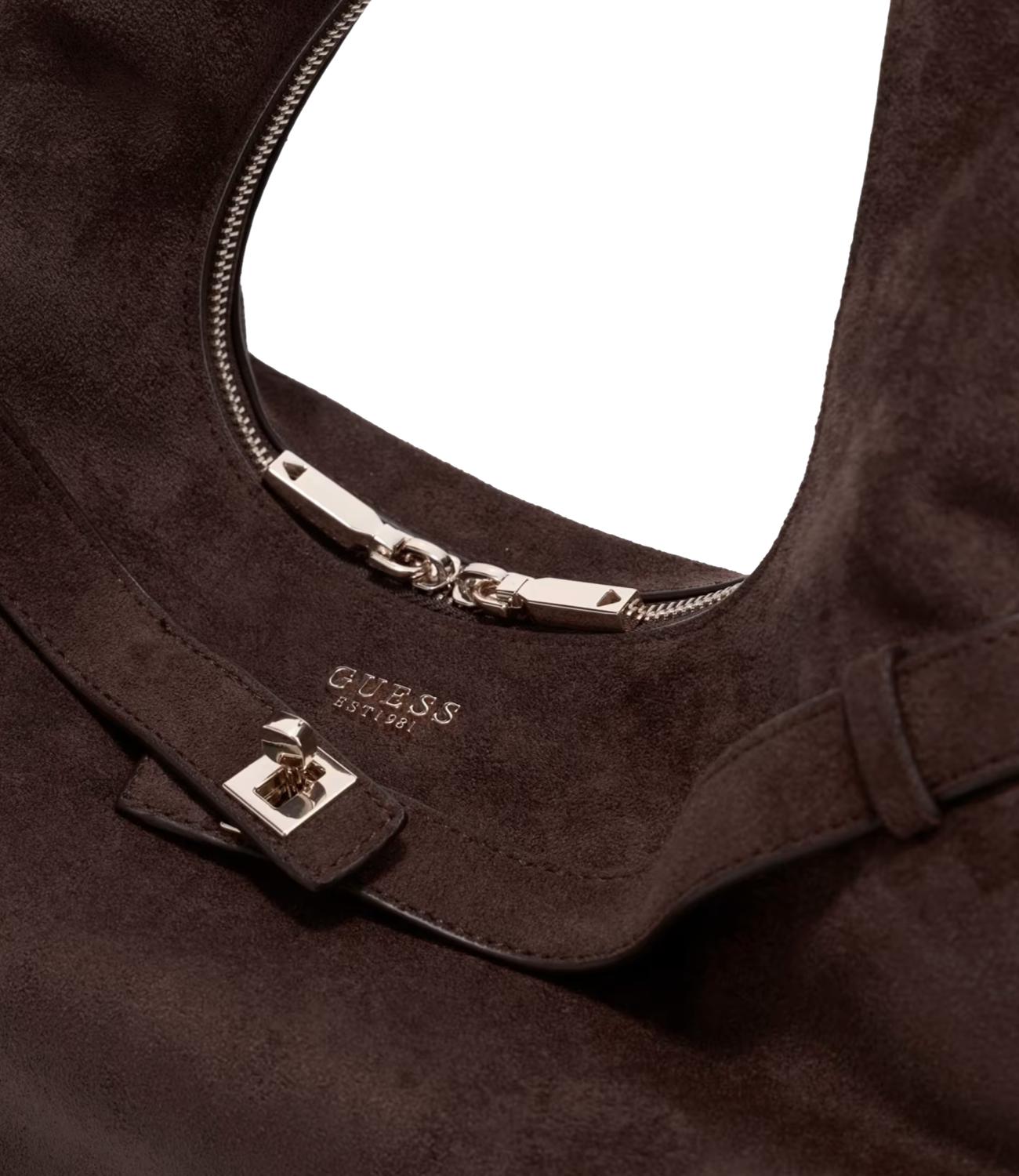 Guess Borsa Ella Hobo Espresso Donna