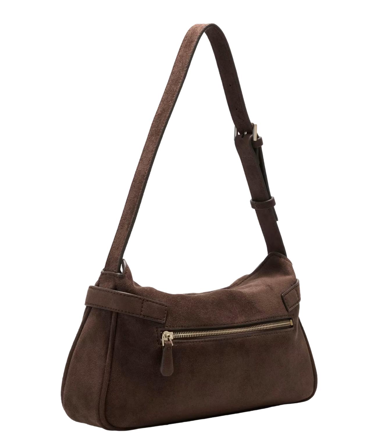 Guess Borsa Ella Shoulder Espresso Donna