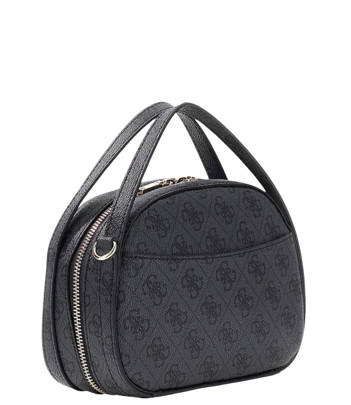 Guess Borsa Coleen Logo Crossbody Coal Logo Donna