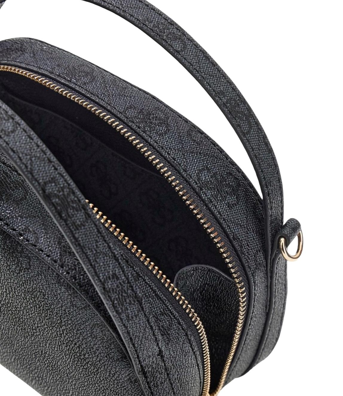 Guess Borsa Coleen Logo Crossbody Coal Logo Donna