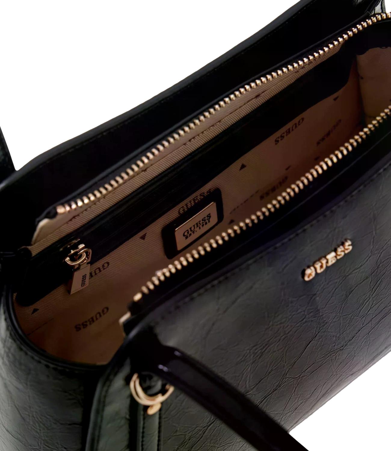 Guess Borsa Xena Shoulder Satchel Black Donna