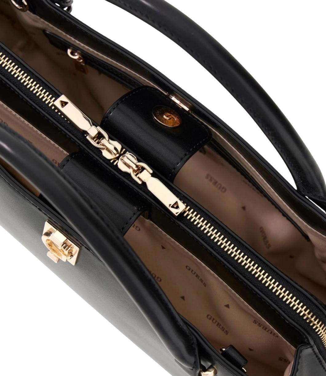 Guess Borsa Audrey Sml Girlfriend Satchel Nero Donna