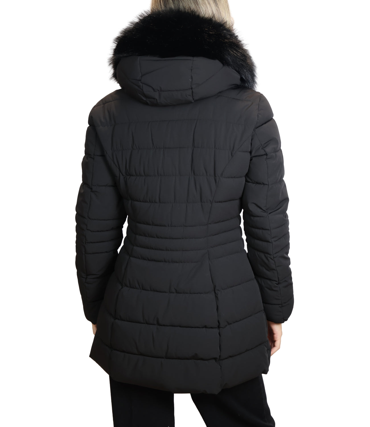 Guess Giubbino Jolanda Stretch Puffer Black Donna
