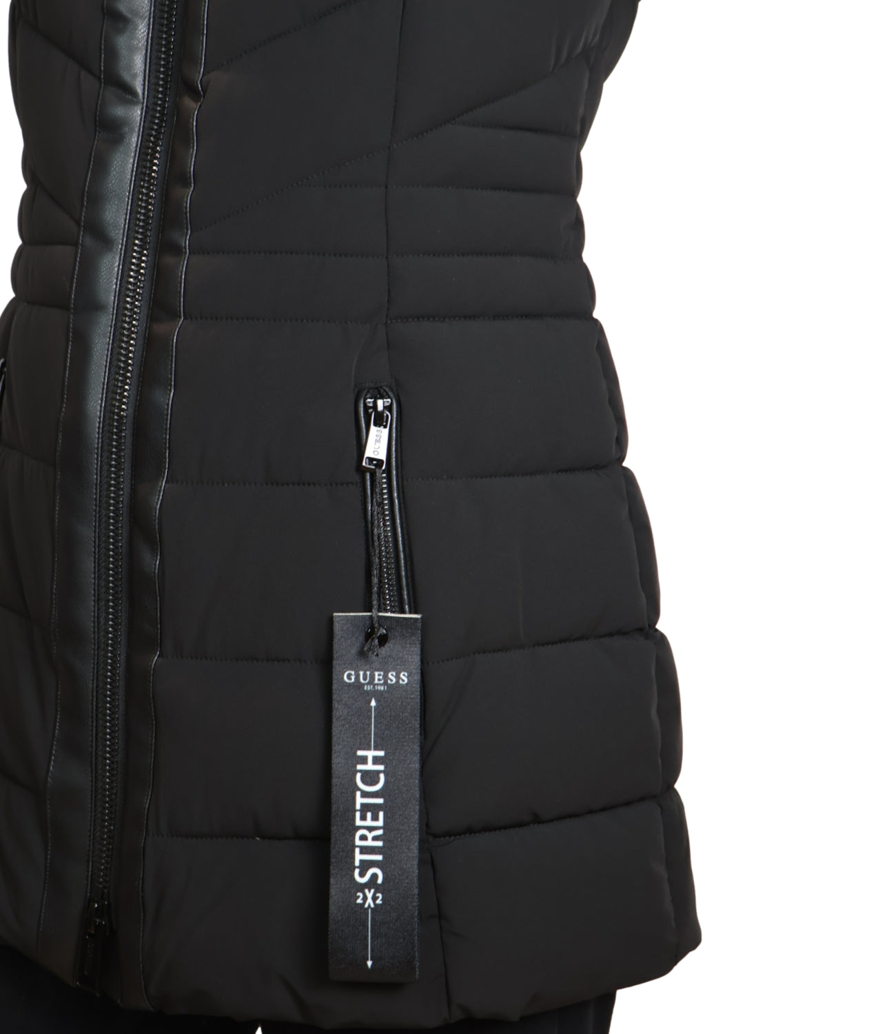 Guess Giubbino Jolanda Stretch Puffer Black Donna