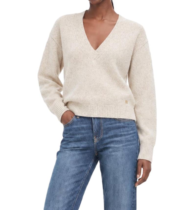 Guess Maglia Jolene Creme Bruleé Sequins Donna