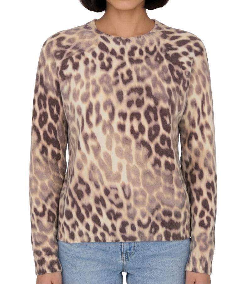 Guess Maglia Helen Shaded Leopard Donna
