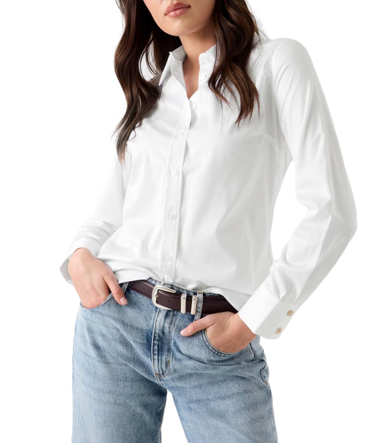 Guess Camicia New Cate Bianco Donna