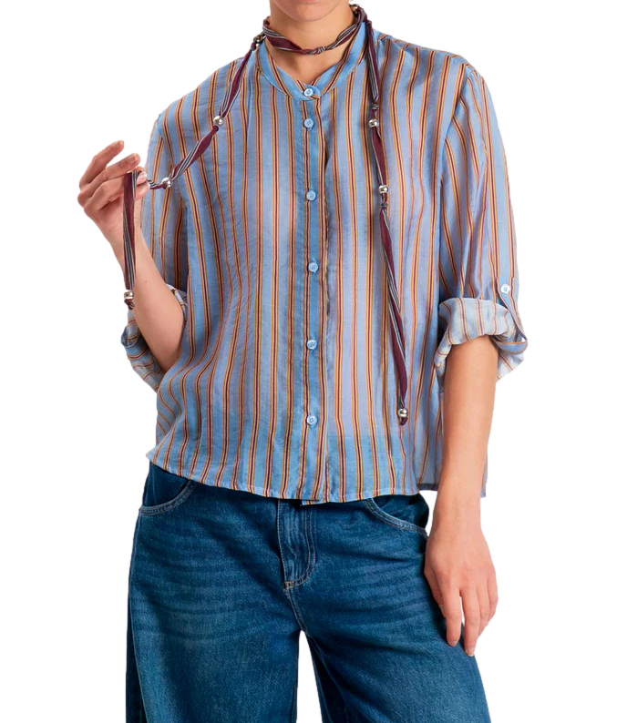 Have One Camicia Celeste Donna